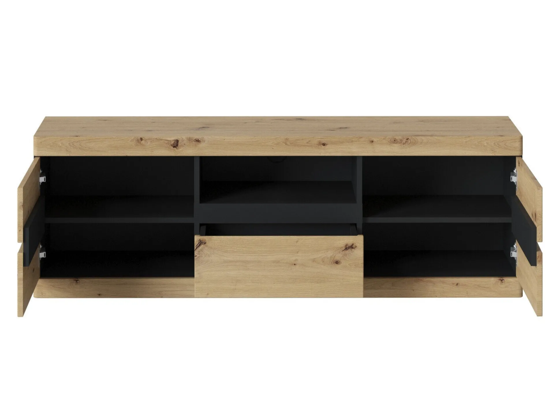 TV-bord Venlori 121 (Antracit + Artisan eg)