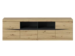 TV-bord Venlori 122 (Antracit + Artisan eg)