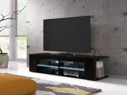 TV-bord Ver (Sort + Blank sort)