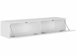 TV-bord Vilrin II (Hvid + Glansfuld hvid)