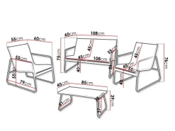 Udendørs møbelsæt Aques