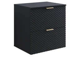 Vægbadeværelsesskab til håndvask Liretu 106 (Sort)