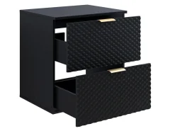 Vægbadeværelsesskab til håndvask Liretu 106 (Sort)