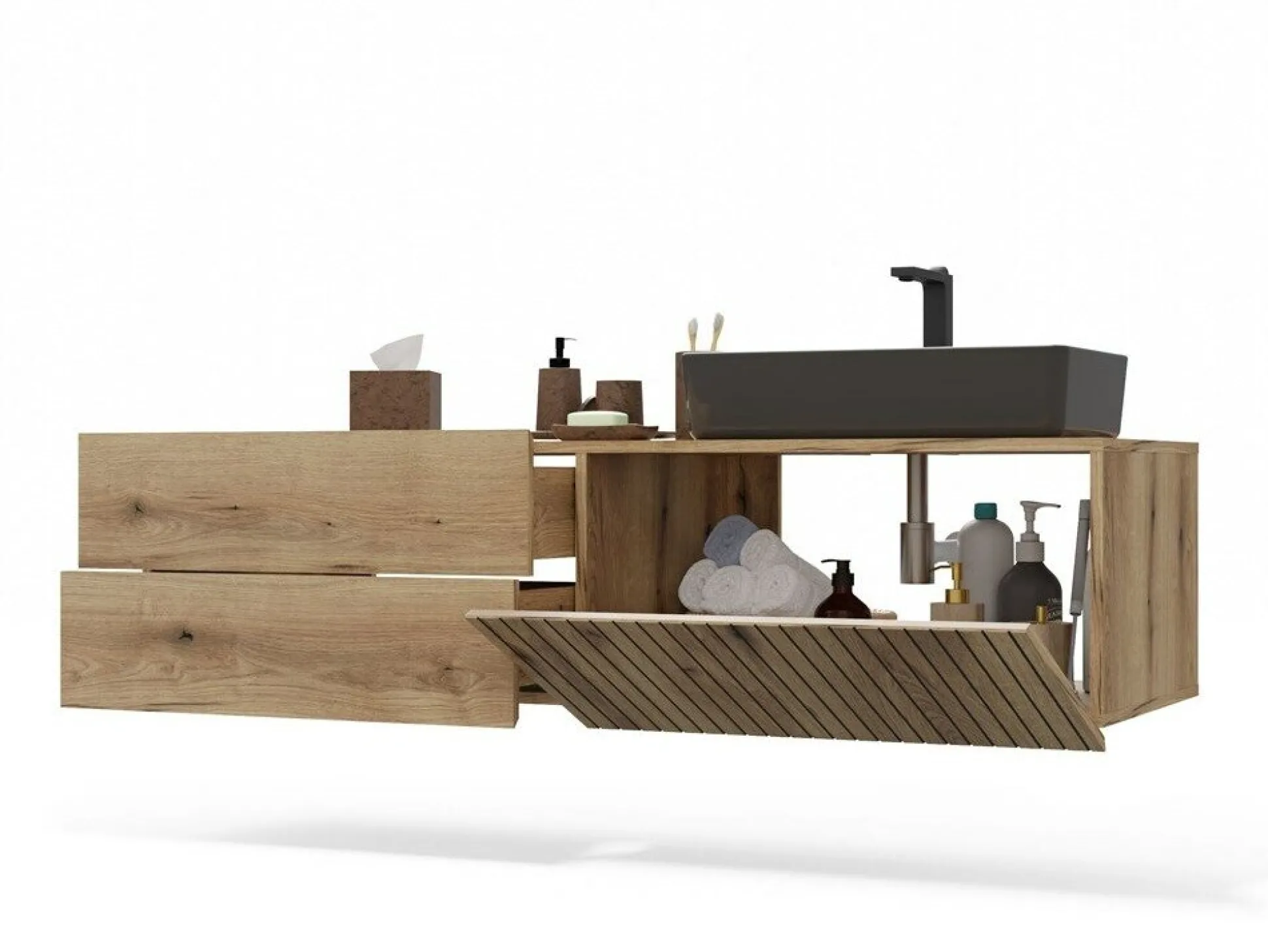 Vægbadeværelsesskab til håndvask Mandeville 324