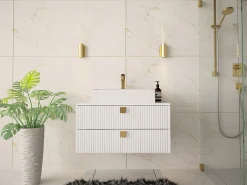 Vægbadeværelsesskab til håndvask Panium (Hvid)