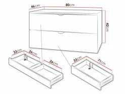 Vægbadeværelsesskab til håndvask Matrix (Hvid)