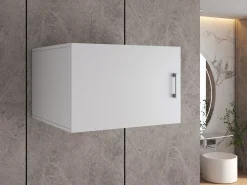 Vægmonteret badeværelsesskab Novdele 104 (Hvid)