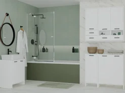 Vægmonteret badeværelsesskab Servou 105