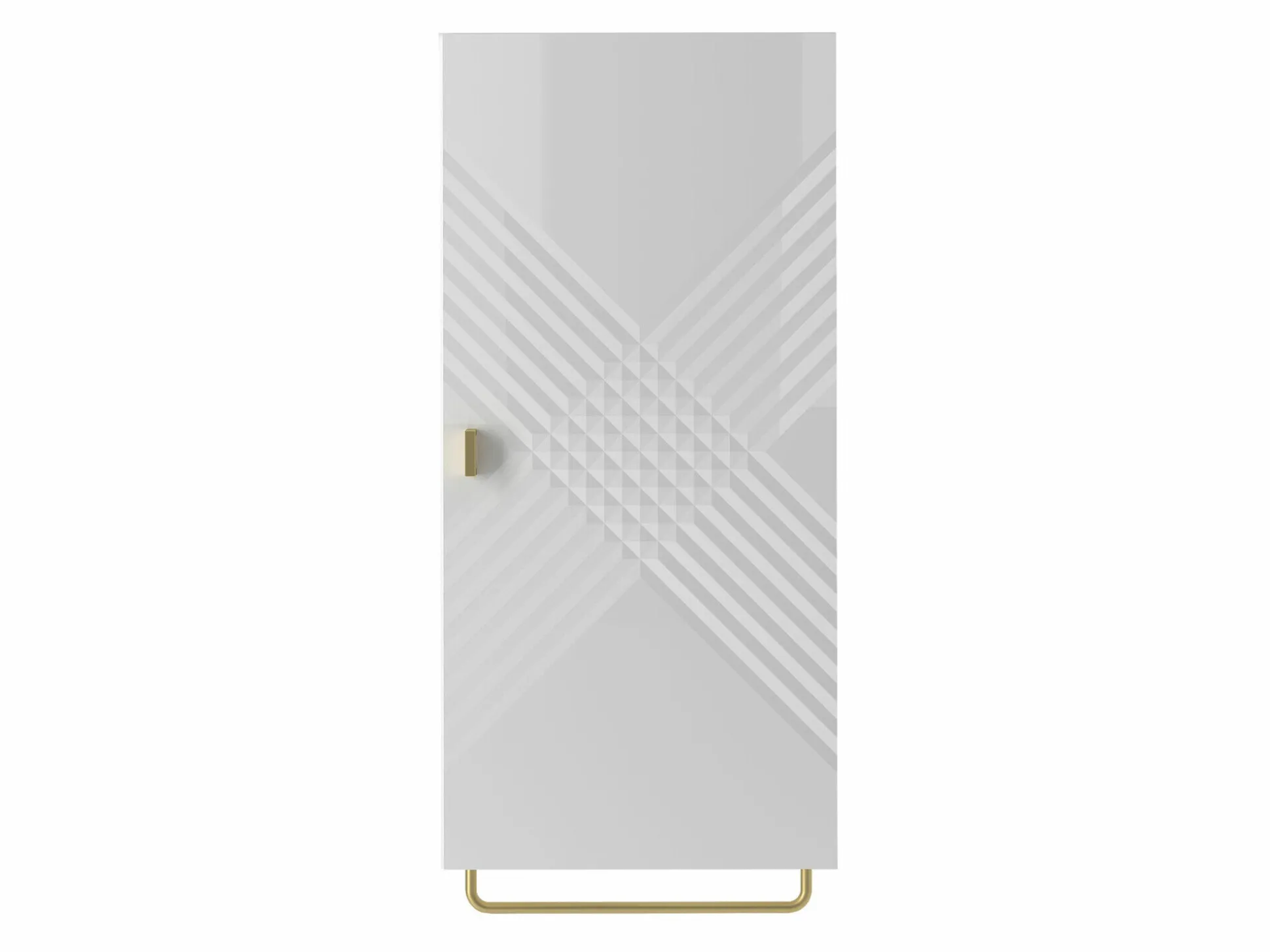 Vægmonteret badeværelsesskab Natar I (Hvid + Glansfuld hvid)