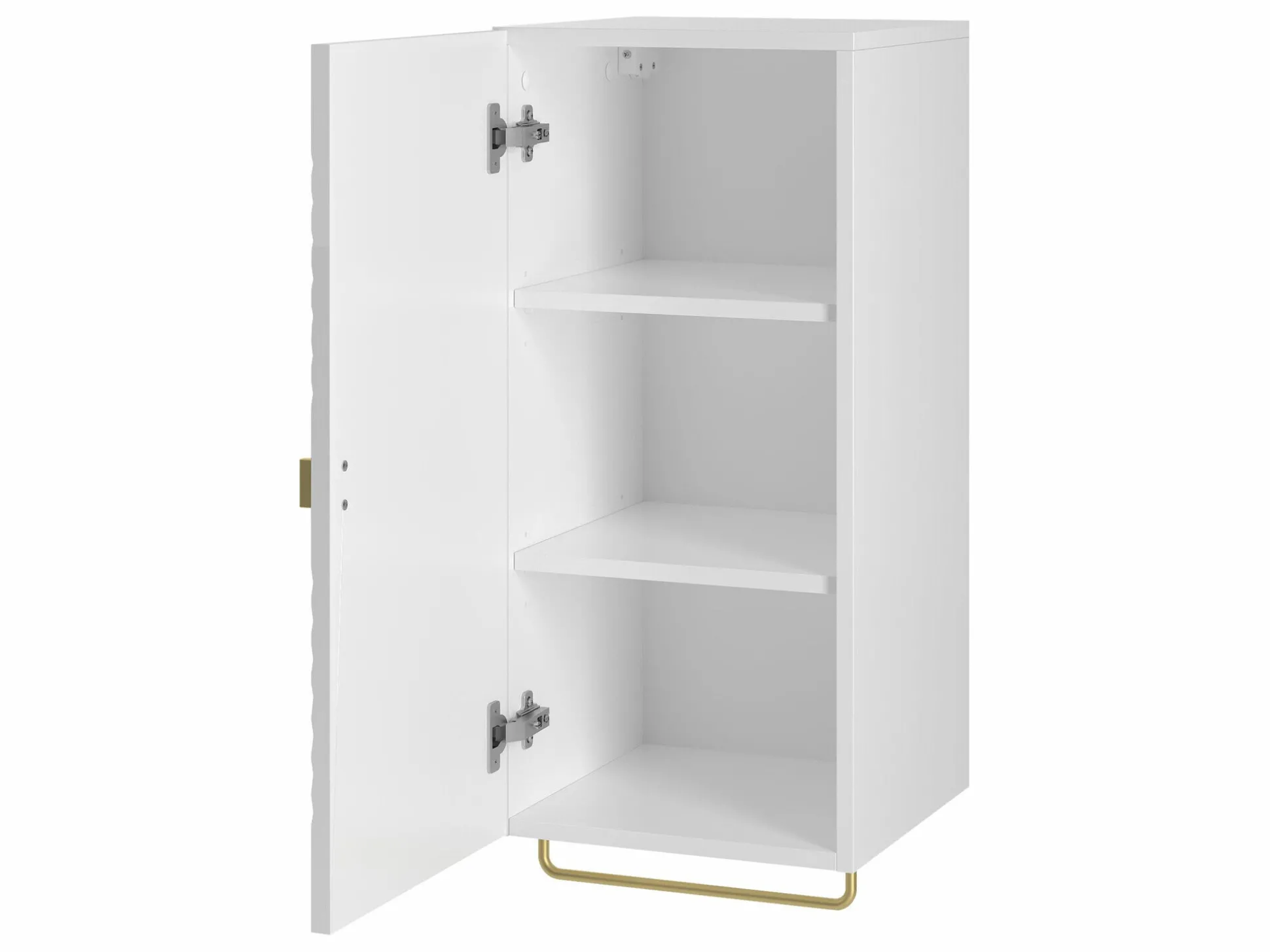 Vægmonteret badeværelsesskab Natar I (Hvid + Glansfuld hvid)