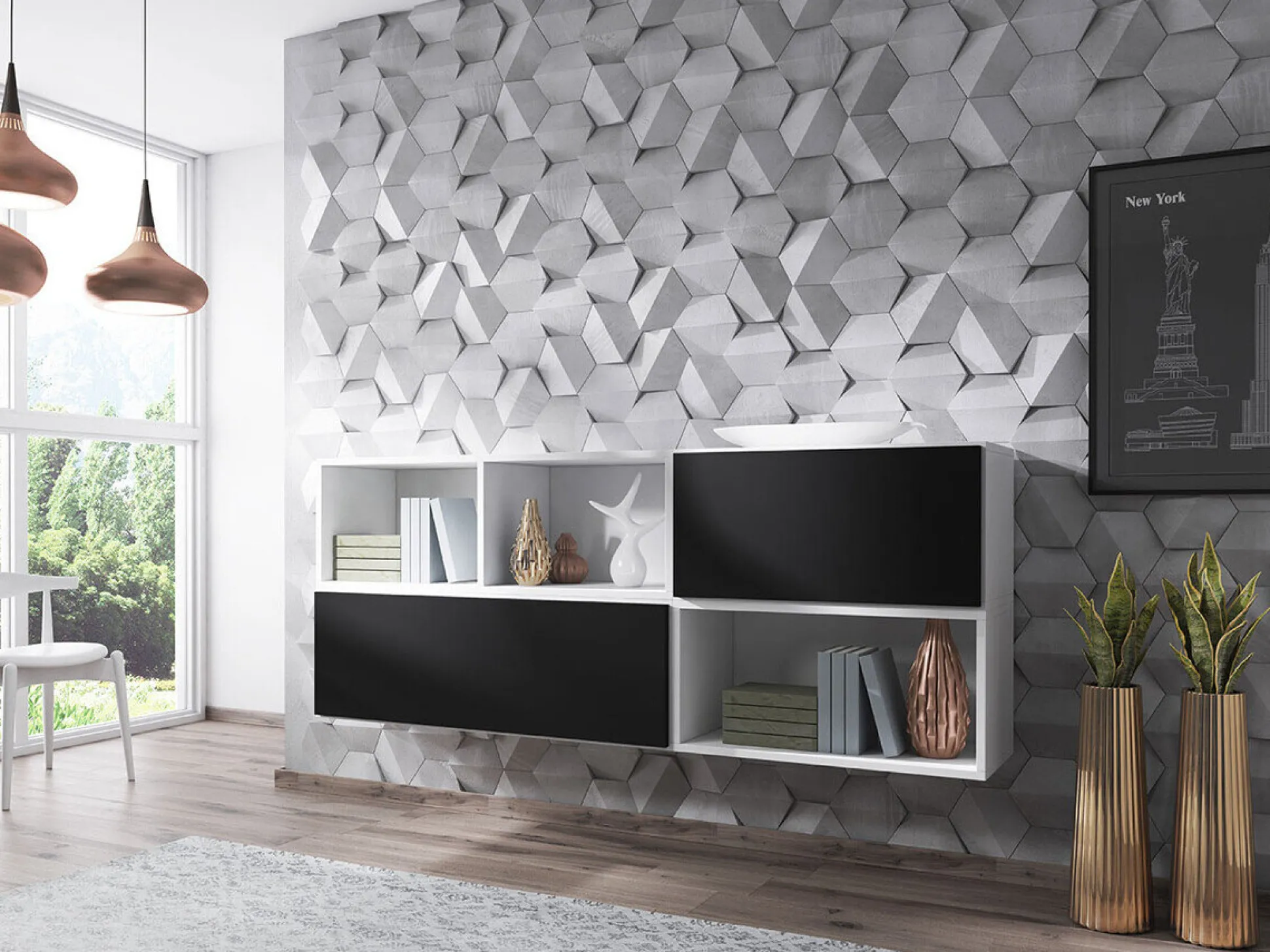 Vægreol Corbele 101 (Antracit)