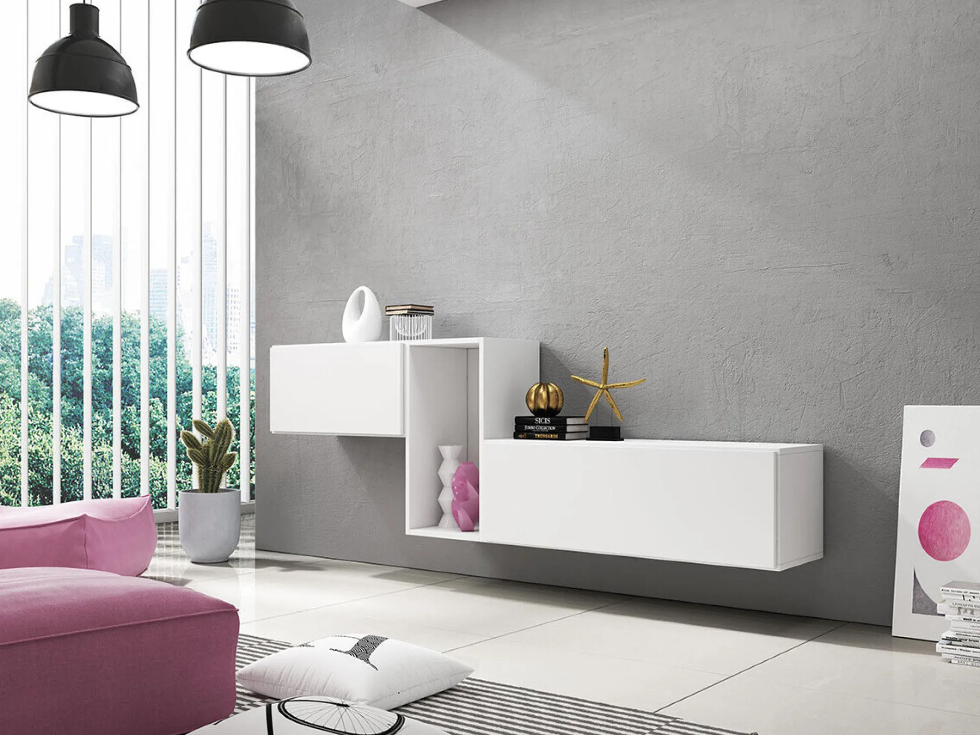 Vægreol Corbele 103 (Hvid)