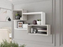 Vægreol Lexicon II (Beton + Hvid)