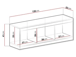 Vægreol Merevari 106 (Hvid + Blankt Turkis)
