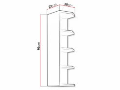 Vægreol Retro Grey 125