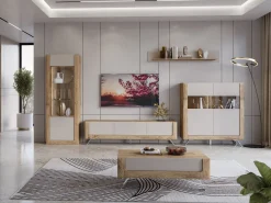 Vægreol Sovera 100 (Gylden eg + Lys grå)