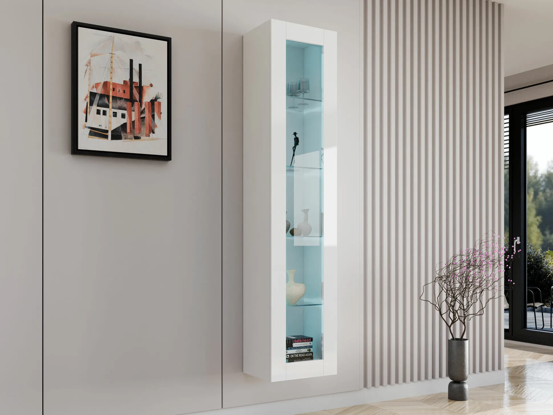 Vægreol Vilrin IV (Hvid + Glansfuld hvid)