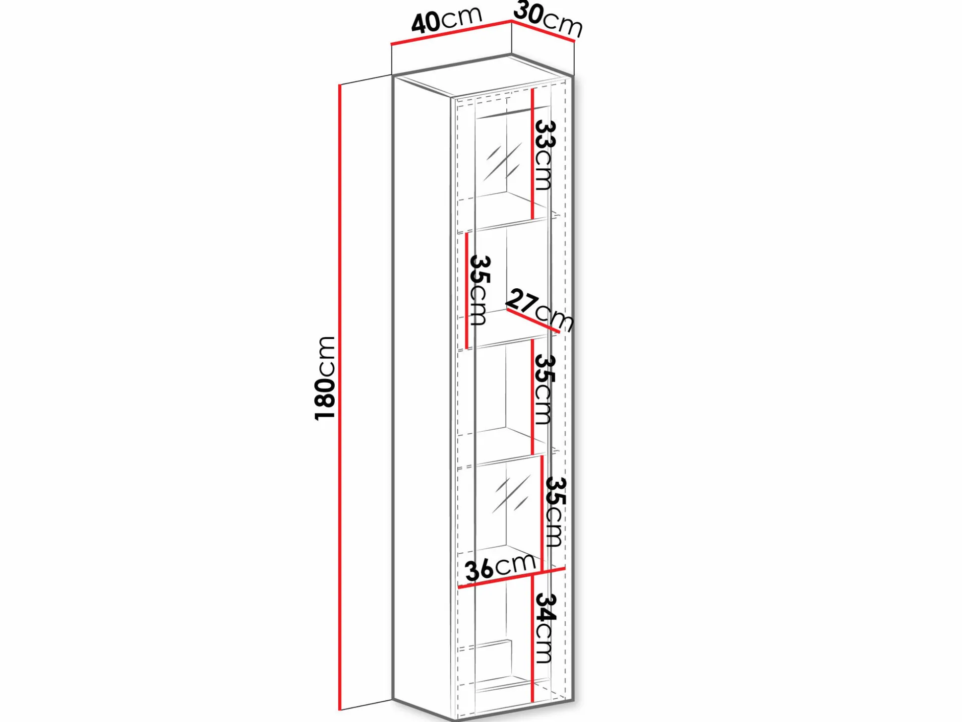 Vægreol Vilrin IV (Hvid + Glansfuld hvid)