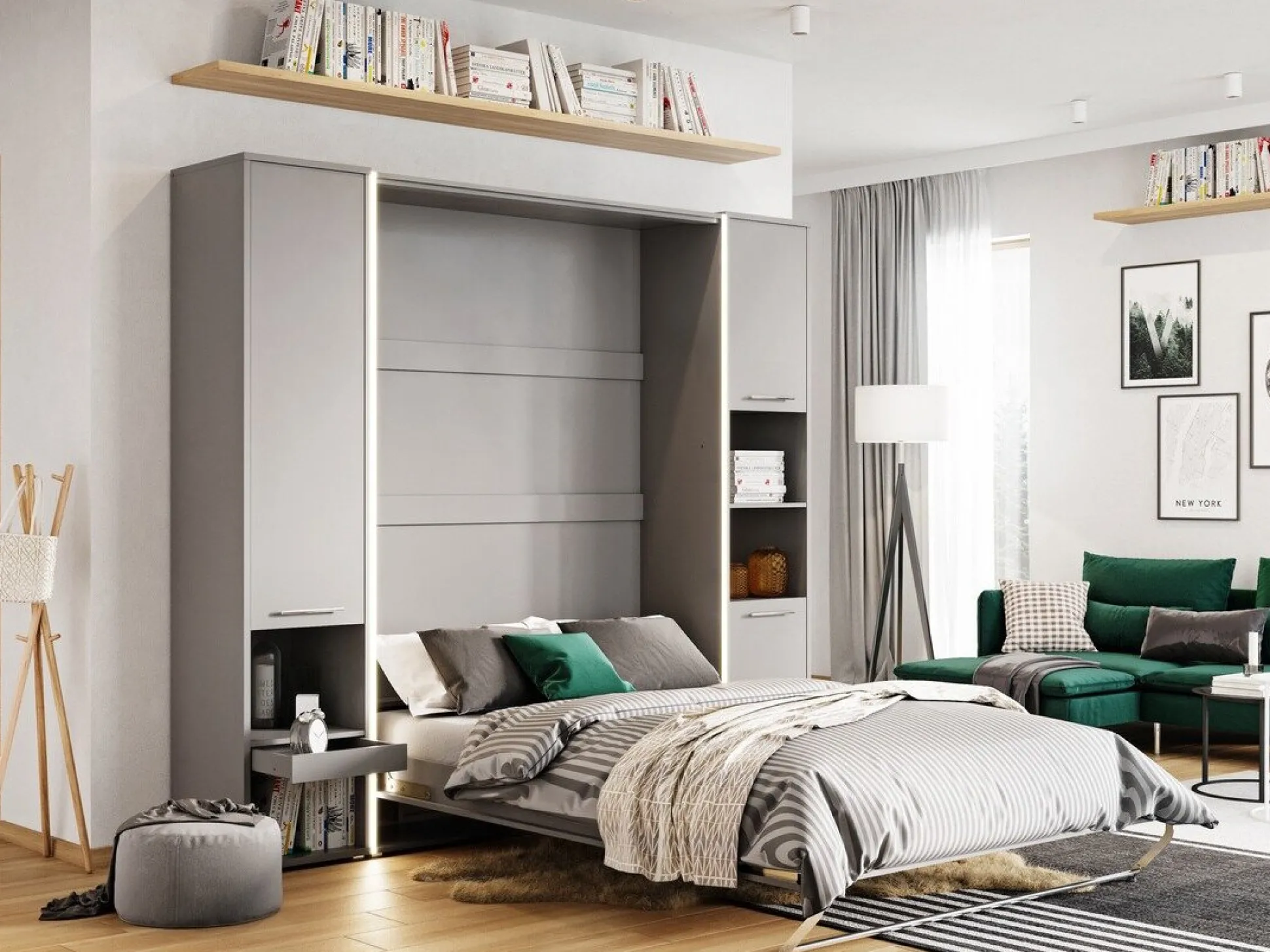 Vægseng Concept Pro Lenart Levfere 108 (Grå)