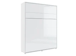 Vægseng Concept Pro Lenart Levfere 102 (Hvid + Glansfuld hvid)