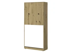 Vægseng Mirelbu 113 (Artisan eg + Hvid + Sort)