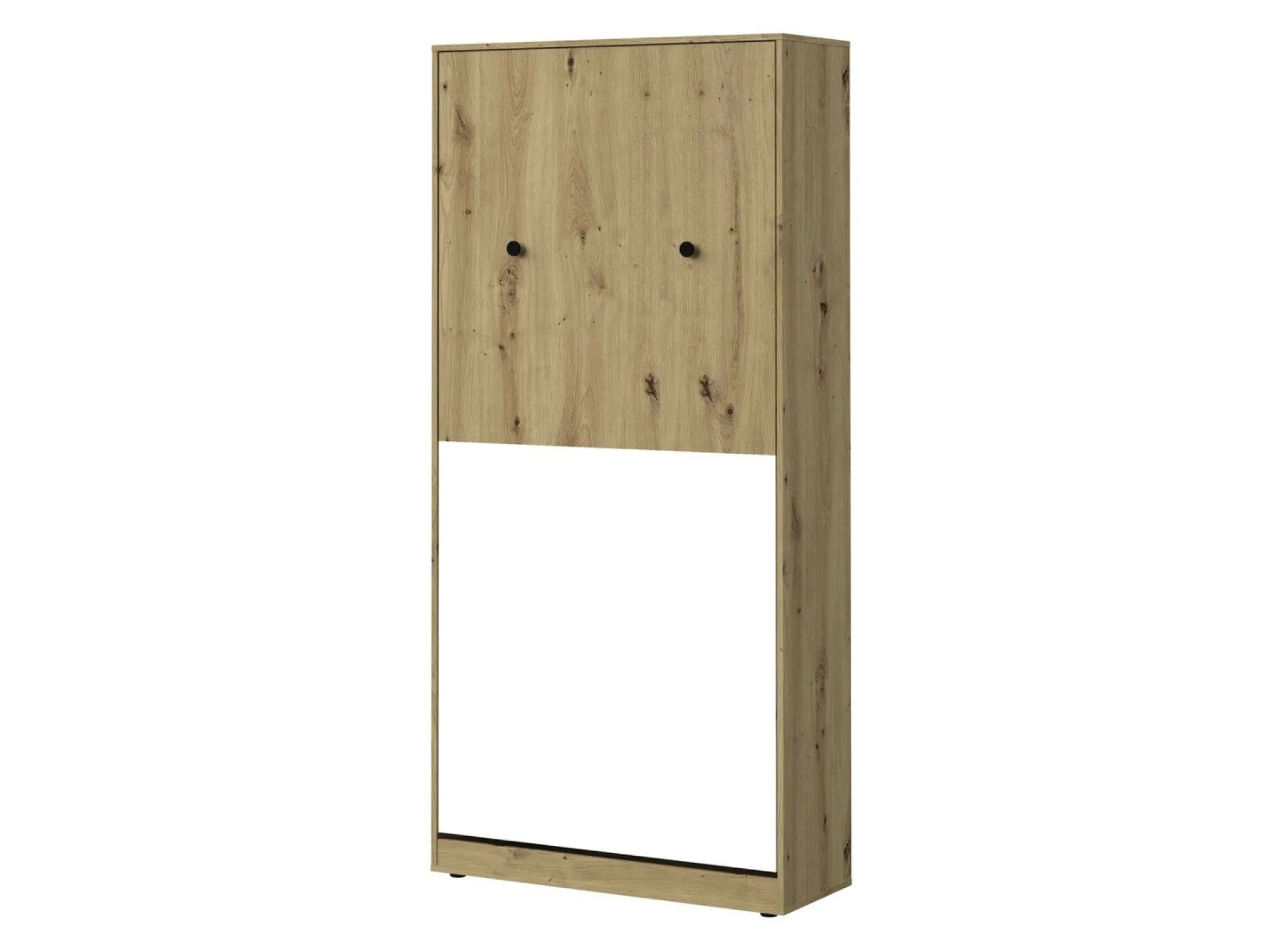 Vægseng Mirelbu 113 (Artisan eg + Hvid + Sort)