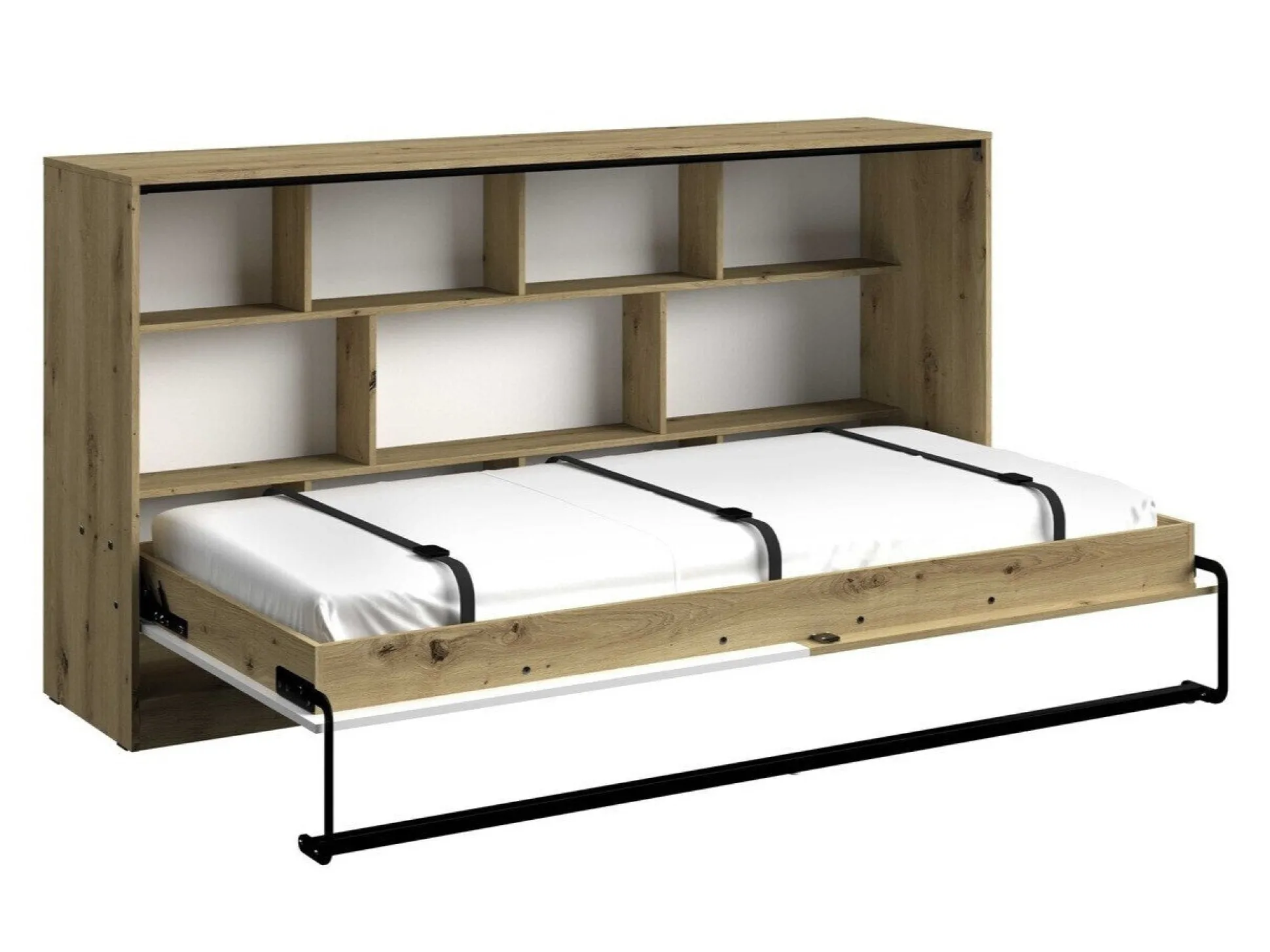 Vægseng Mirelbu 114 (Artisan eg + Glansfuld hvid)