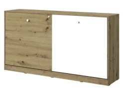 Vægseng Mirelbu 114 (Artisan eg + Hvid)