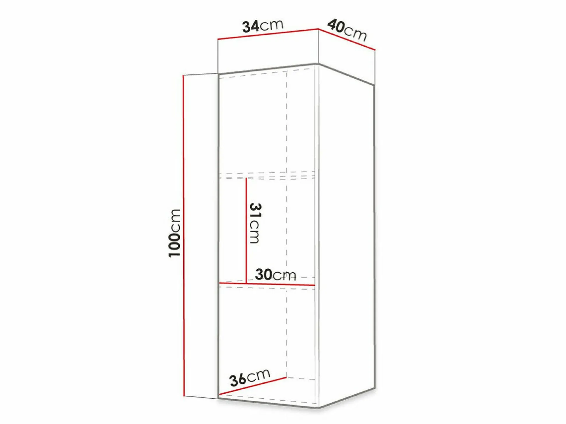 Vægskab Anulio (Hvid)