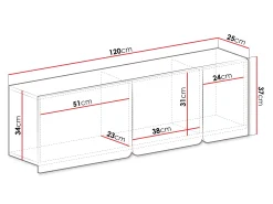 Vægskab Fiosono 111 (Eukalyptus + Egetræ)