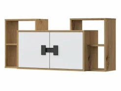 Vægskab Florevi 107 (Mat hvid + Artisan eg)