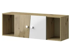 Vægskab Mirelbu 111 (Artisan eg + Glansfuld hvid)