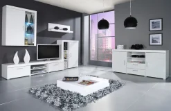 Vægskab Odebeli 101 (Hvid + Glansfuld hvid)