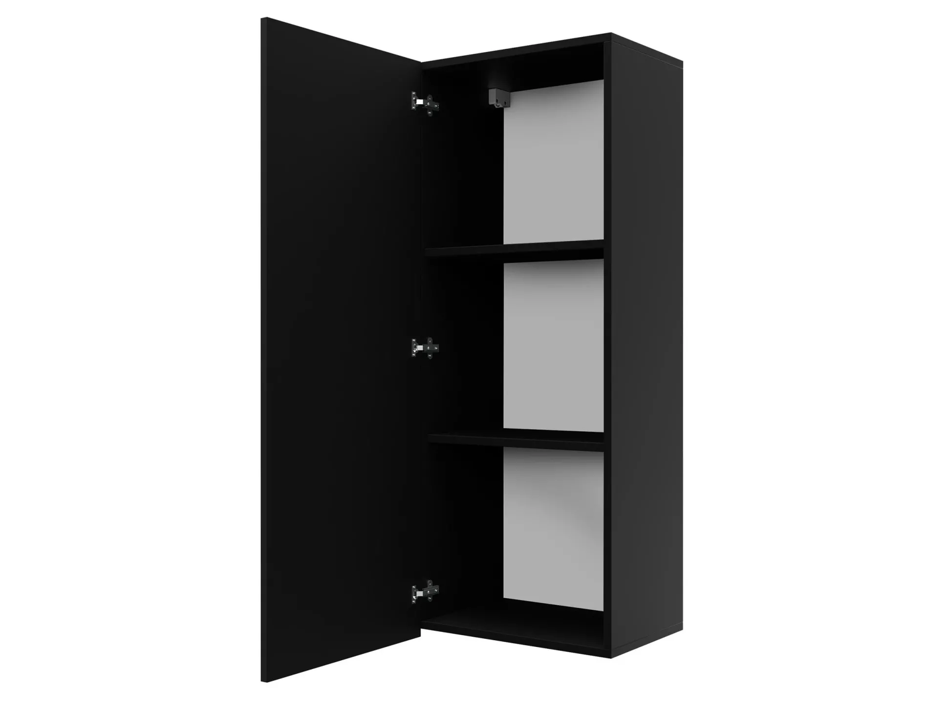 Vægskab Remus III (Sort + Blank sort)