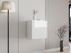 Vægskab Vilrin I (Hvid + Glansfuld hvid)